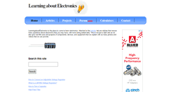 Desktop Screenshot of learningaboutelectronics.com